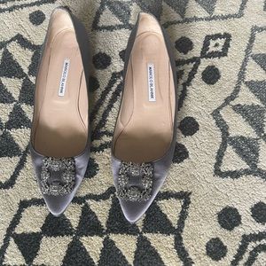 Authentic Manolo Blahnik Hangisi Flats